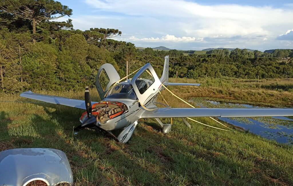 avião monomotor queda Lages