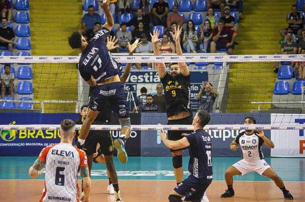 blumenau volei guarulhos superliga