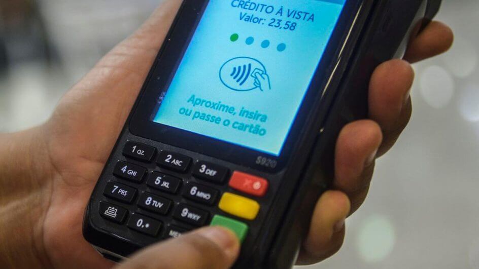 Máquina de cartão crédito e débito