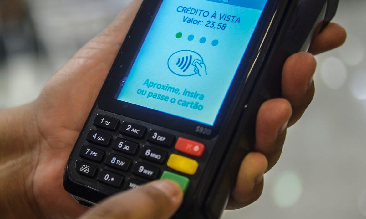 Máquina de cartão crédito e débito