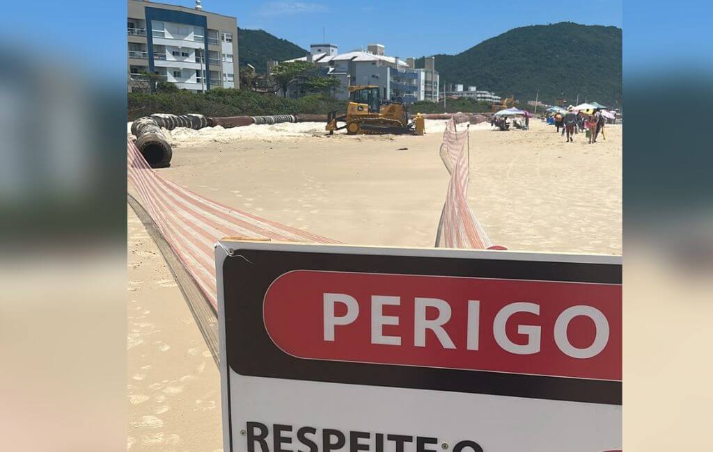 Alargamento da praia dos Ingleses deve começar assim que a draga chegar
