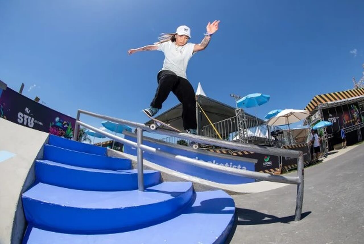 Pâmela Rosa avança em primeiro para a final do skate street