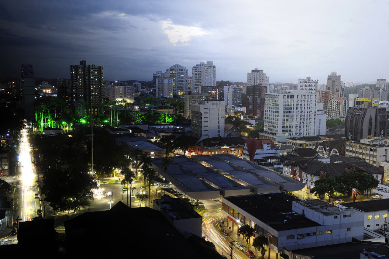 Visão aérea de Joinville