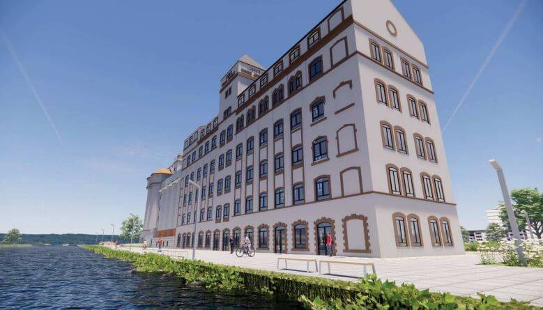 Espaço em frente ao Moinho Joinville, junto ao rio Cachoeira, será aberto ao público