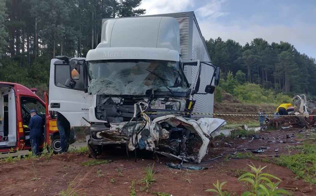 Acidente com três mortes em Curitibanos