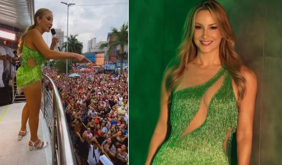 Claudia Leitte em bloco de carnaval