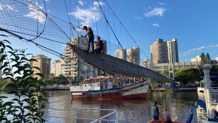 Remoção da madeira deve ser concluída ainda neste sábado (25)