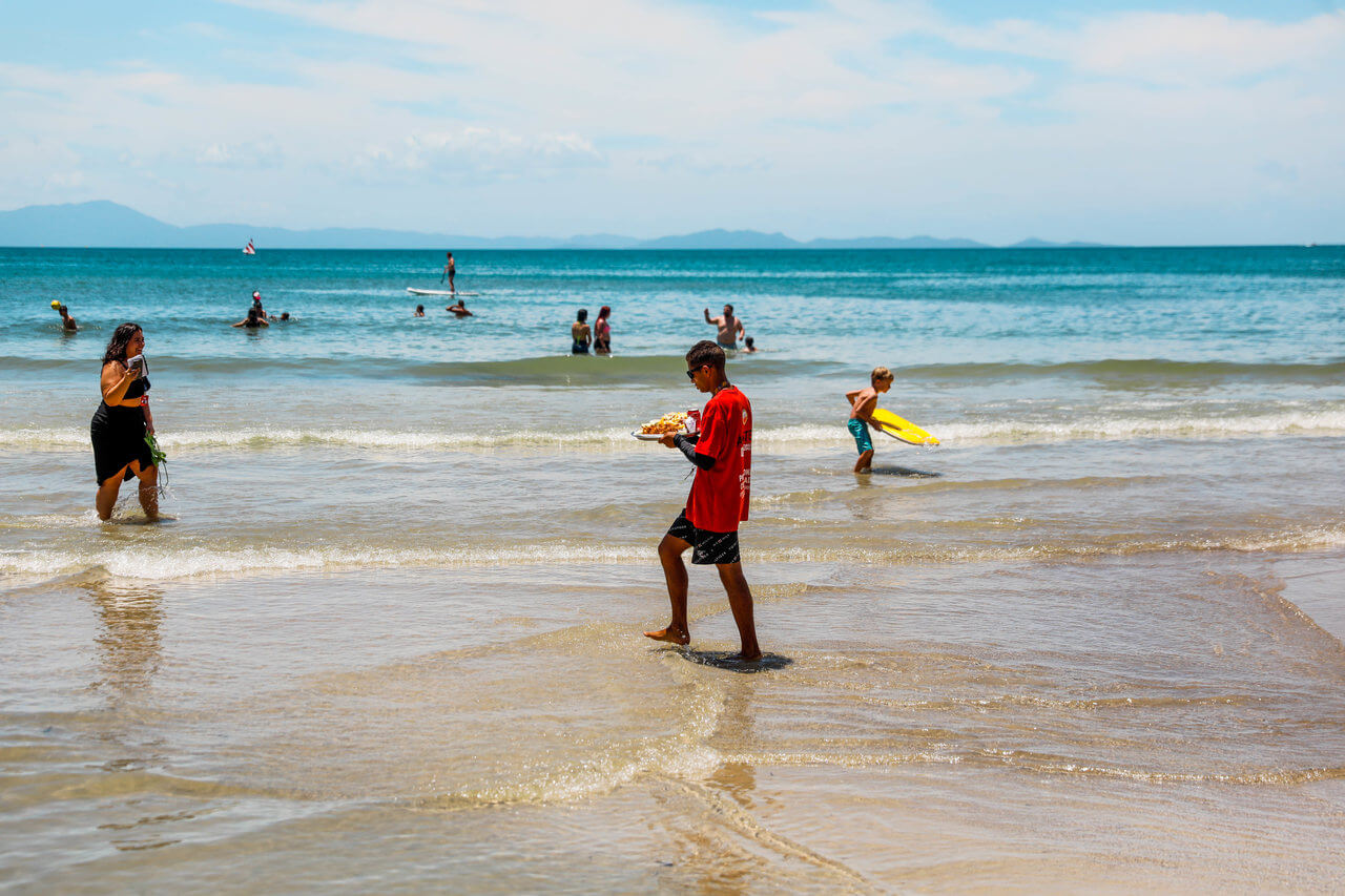 Praia de Canavieiras foi considerada própria para o banho