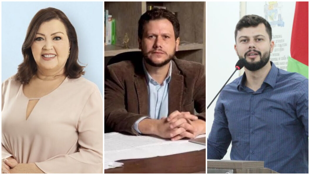 Angela, Cezar e Diego, novos vereadores de Blumenau