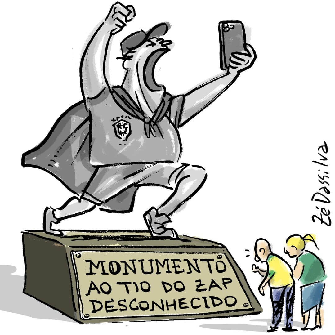 Charge do Zé Dassilva: Monumento