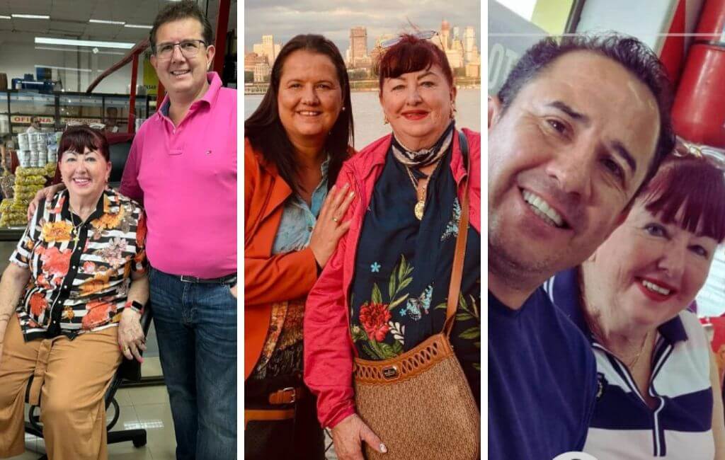 Ernestina Knappe e filhos