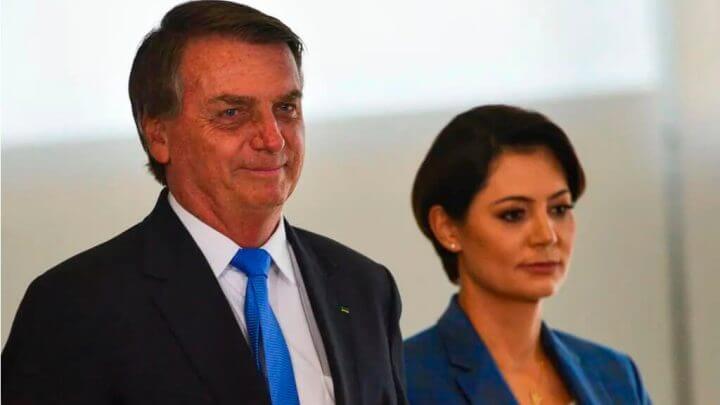 Jair Bolsonaro e Michelle Bolsonaro