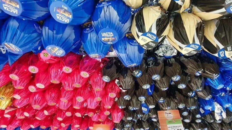 Ovos de chocolate são tradição na Páscoa