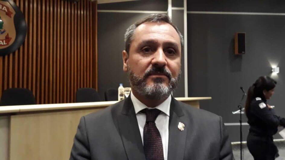 Andrei i Augusto Passos Rodrigues esteve em Florianópolis nesta quarta (22) (Foto: Joana Caldas, g1 SC)