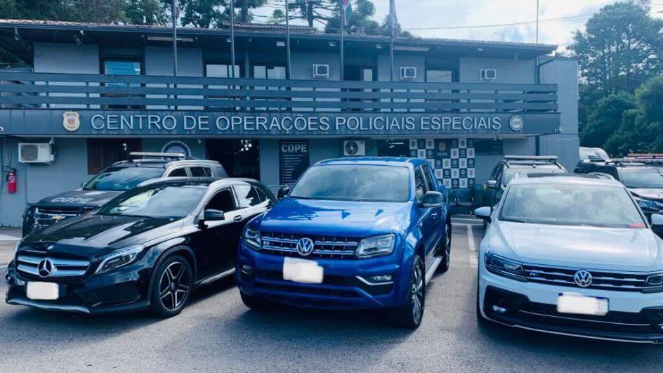 carros de luxo apreendidos