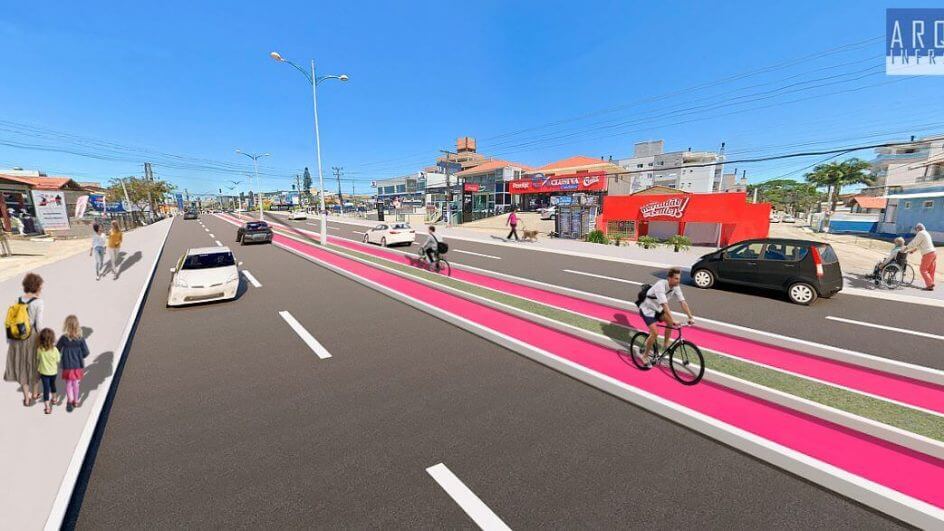 Ciclovia nos Ingleses deve ser entregue em agosto (Foto: reprodução)