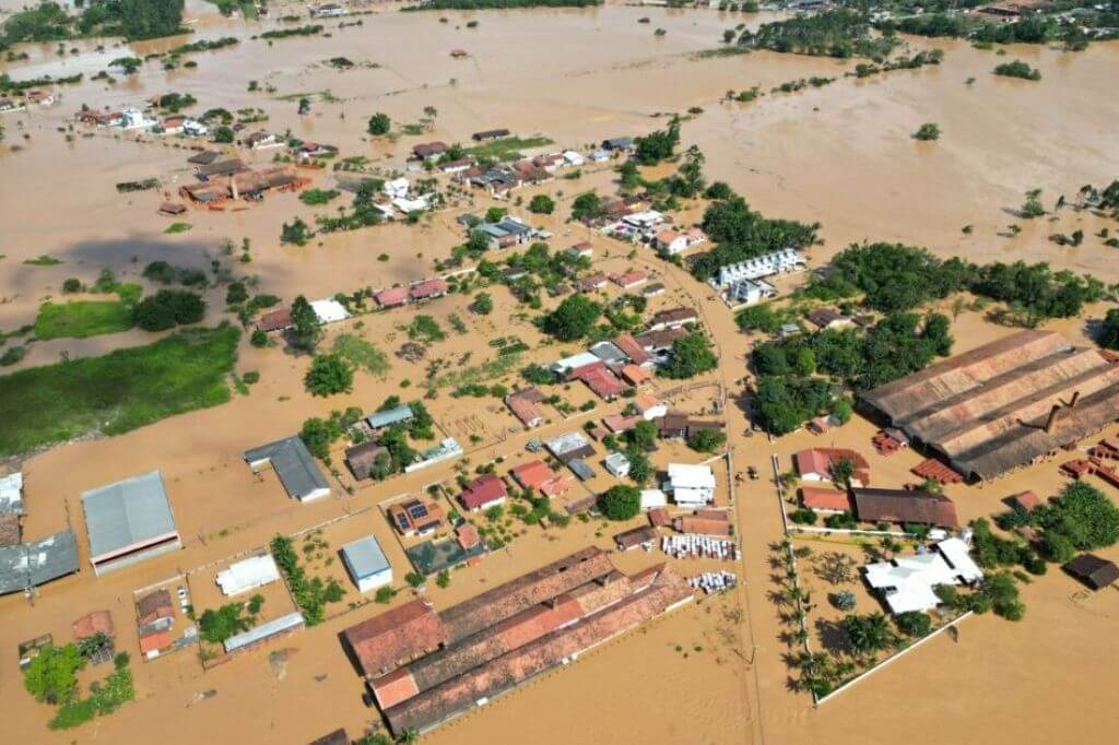 Estado de SC decretou emergência no ano passado, após chuvas em Canelinha (foto) e cidades da região