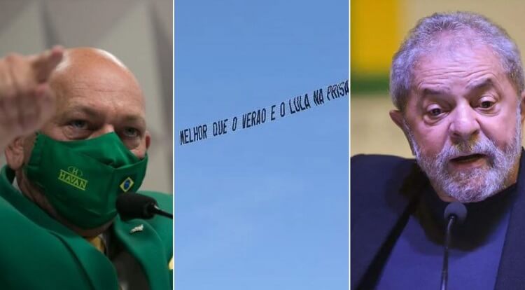 Aviões que sobrevoaram o Litoral de SC com faixas contra Lula motivaram ação