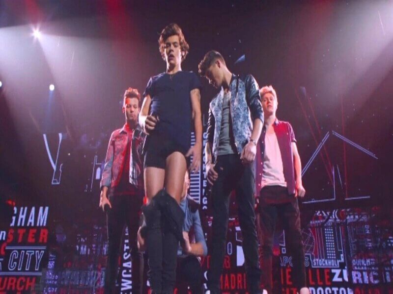 Cena do filme "One Direction: This Is Us"