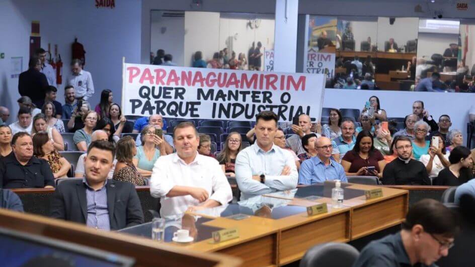 Na sessão de quarta-feira, houve manifestação a favor do parque industrial