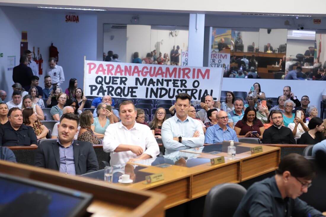 Na sessão de quarta-feira, houve manifestação a favor do parque industrial