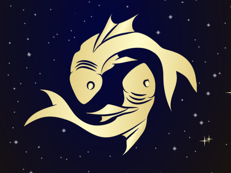 Ilustração do signo de Peixes