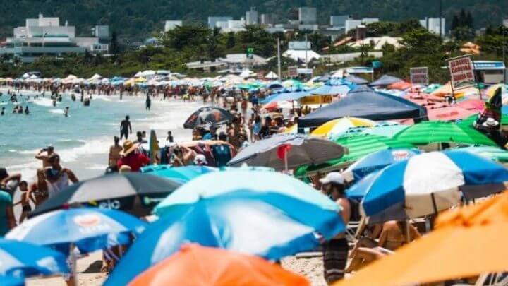 Praia de Jurerê, em Florianópolis