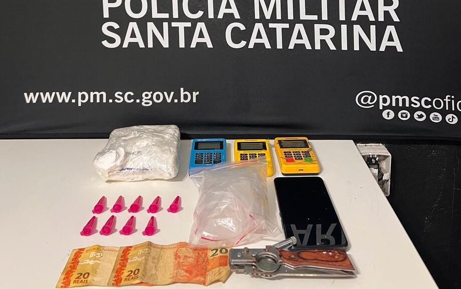 Material foi apreendido pela PM