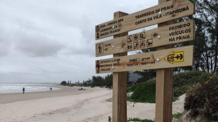 Caminhos da Baleia Franca é uma das trilhas de SC