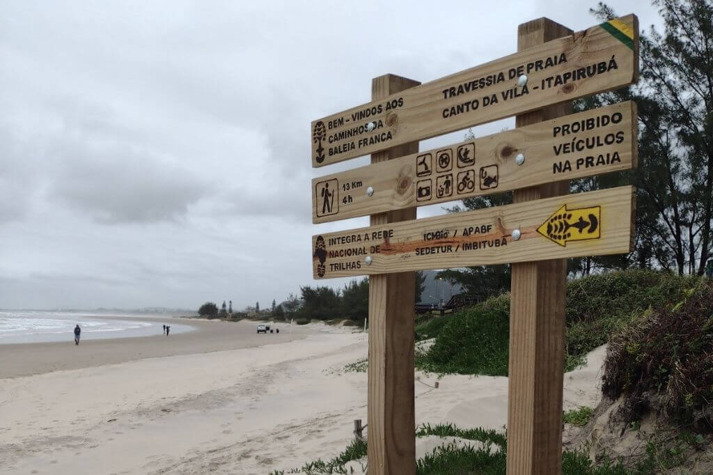 Caminhos da Baleia Franca é uma das trilhas de SC