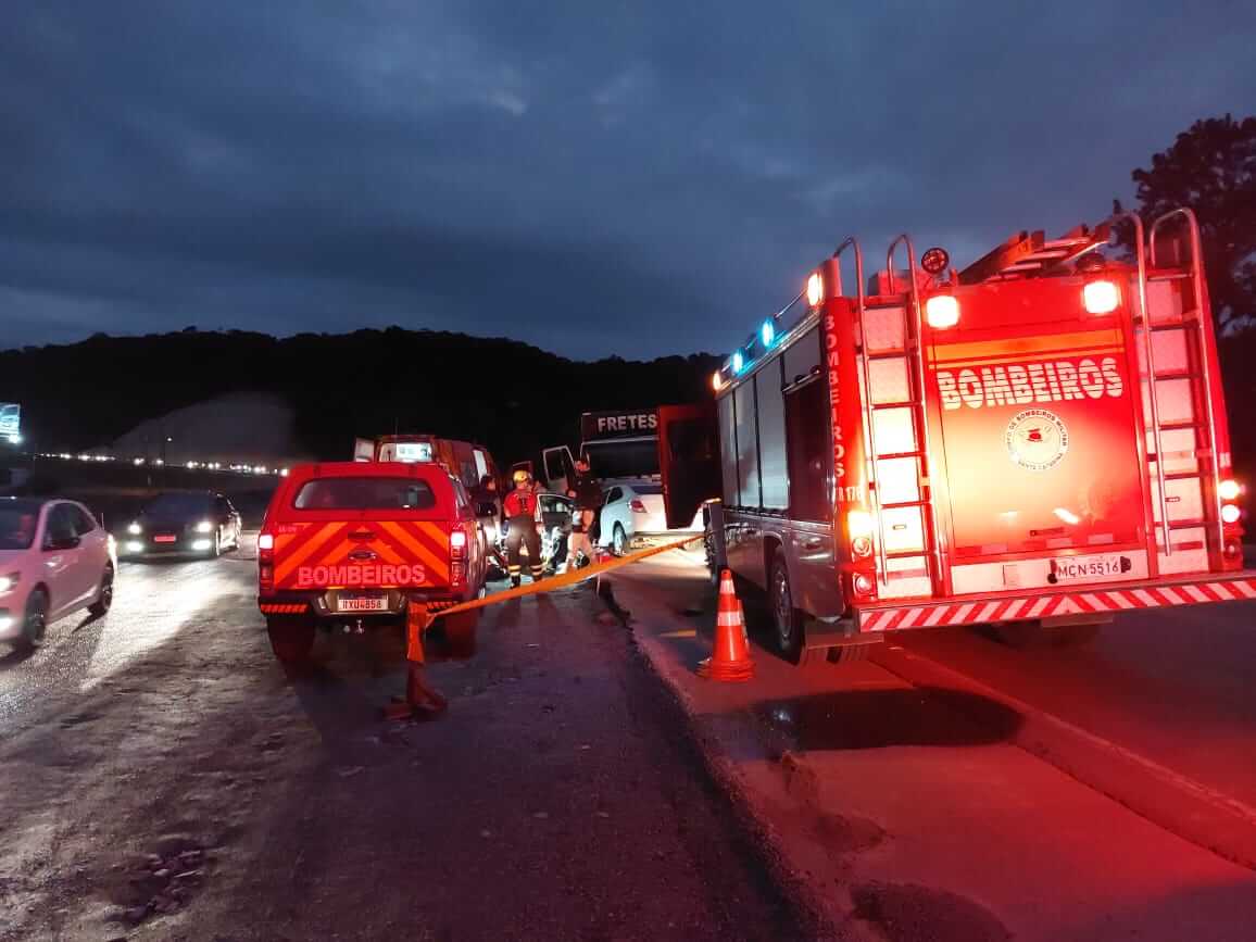 Motorista morreu após acidente na BR-470, em Blumenau