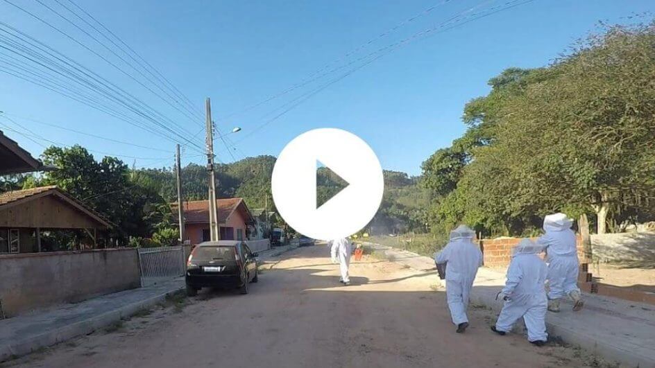 Bombeiros levaram duas horas para controla r a situação em Presidente Getúlio