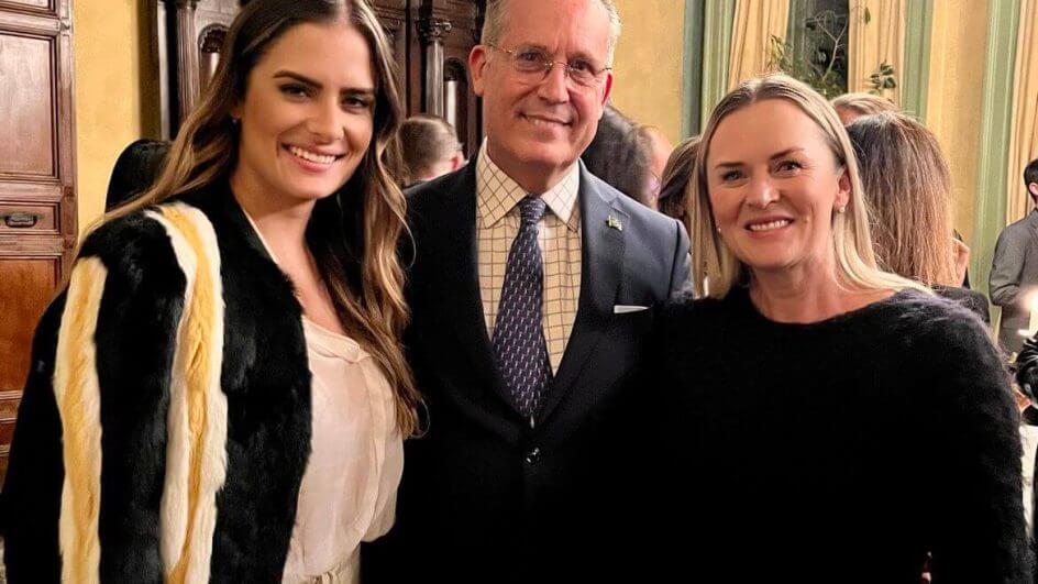 Catarinenses são recebidas na Embaixada Brasileira em Milão