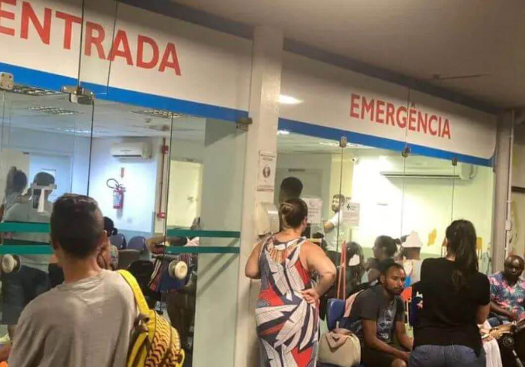 Filas para atendimento no Hospital Infantil Joana de Gusmão em Florianópolis