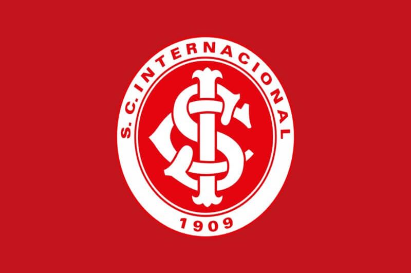 Logo do time Internacional em um fundo vermelho