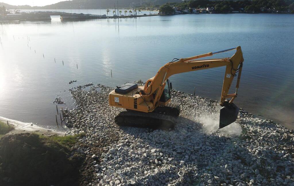 Obras ponte lagoa