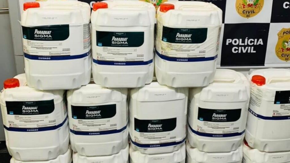 Produto foi apreendido em Campo Erê, no Oeste do Estado (Foto: Polícia Civil, divulgação)