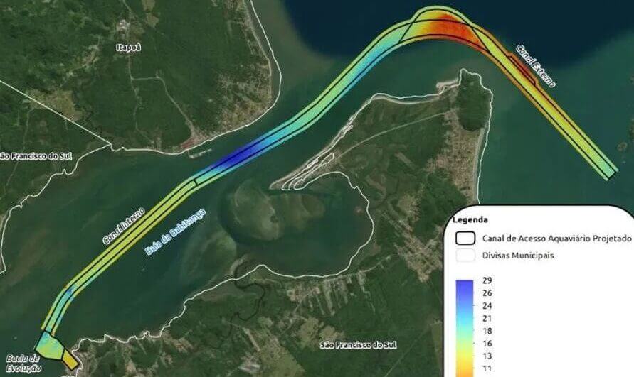 Aprofundamento do canal permitirá movimentação de embarcações de maior porte