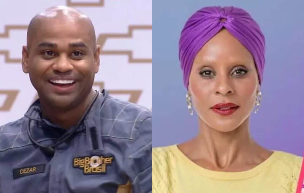 Cezar e Aline disputam a permanência na casa (Foto: Globo)