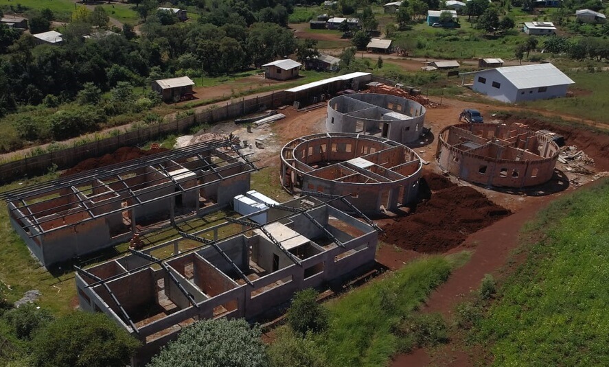 Obra da creche em Ipuaçu, no Oeste