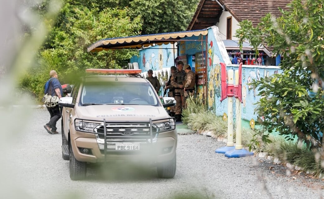 Entrada da creche localizada na Rua dos Caçadores