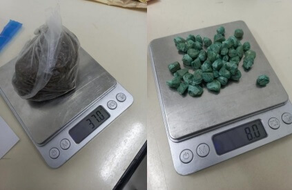 Droga apreendida durante ação
