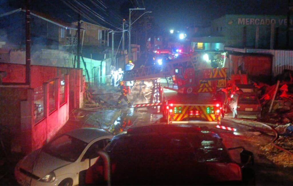 Apesar do susto, não houve feridos (Foto: Corpo de Bombeiros Militar/Divulgação)