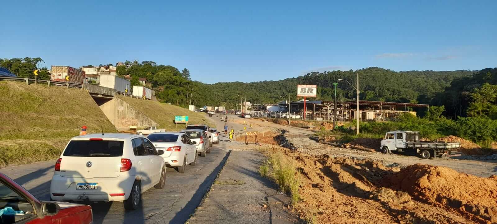 Viaduto será totalmente interditado para obras de duplicação da BR-470 em Blumenau