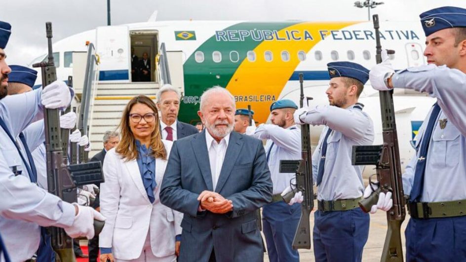 Presidente Lula e primeira-dama Janja desembarcam em Lisboa, Portugal (Foto: Ricardo Stuckert, PR)