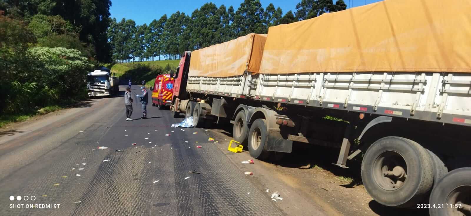 Adolescente não resistiu aos ferimentos e morreu no local (Foto: Corpo de Bombeiros Militar/Divulgação)