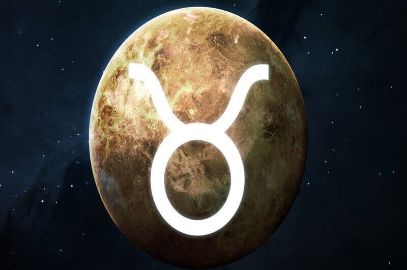 Ilustração do signo de Touro no planeta Vênus