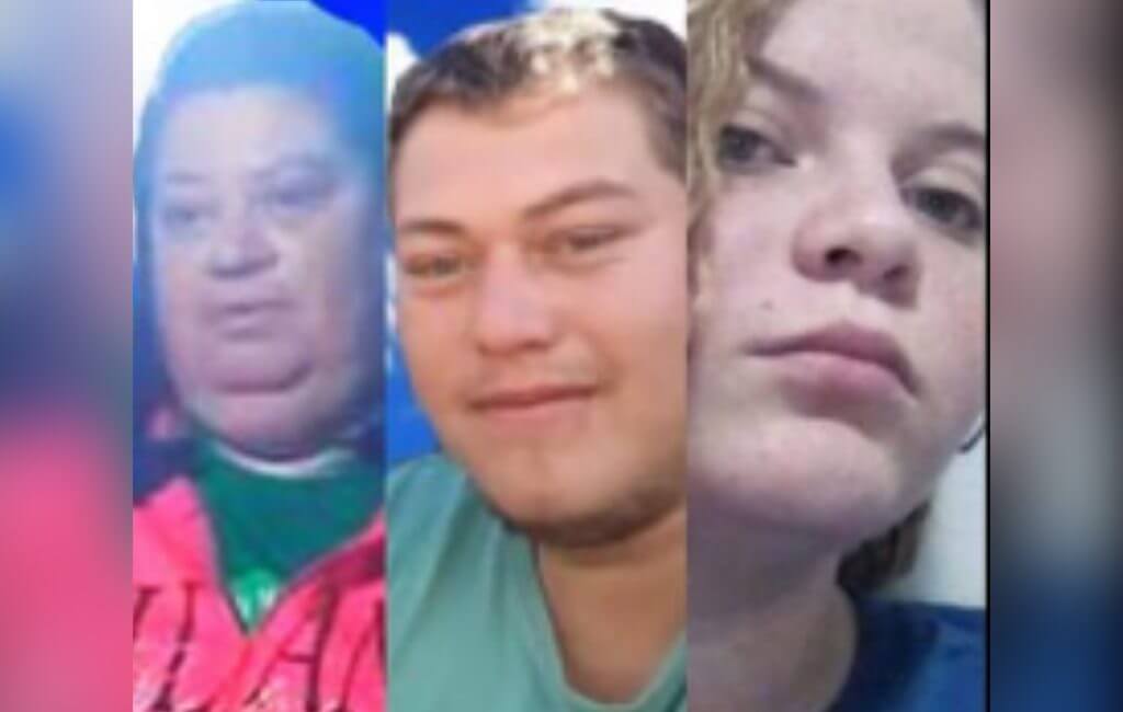 As três vítimas eram da mesma família (Foto: Redes sociais/Divulgação)