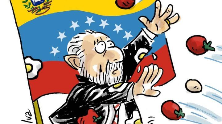 Charge do Zé Dassilva: Defendendo a Venezuela, 31.05.2023