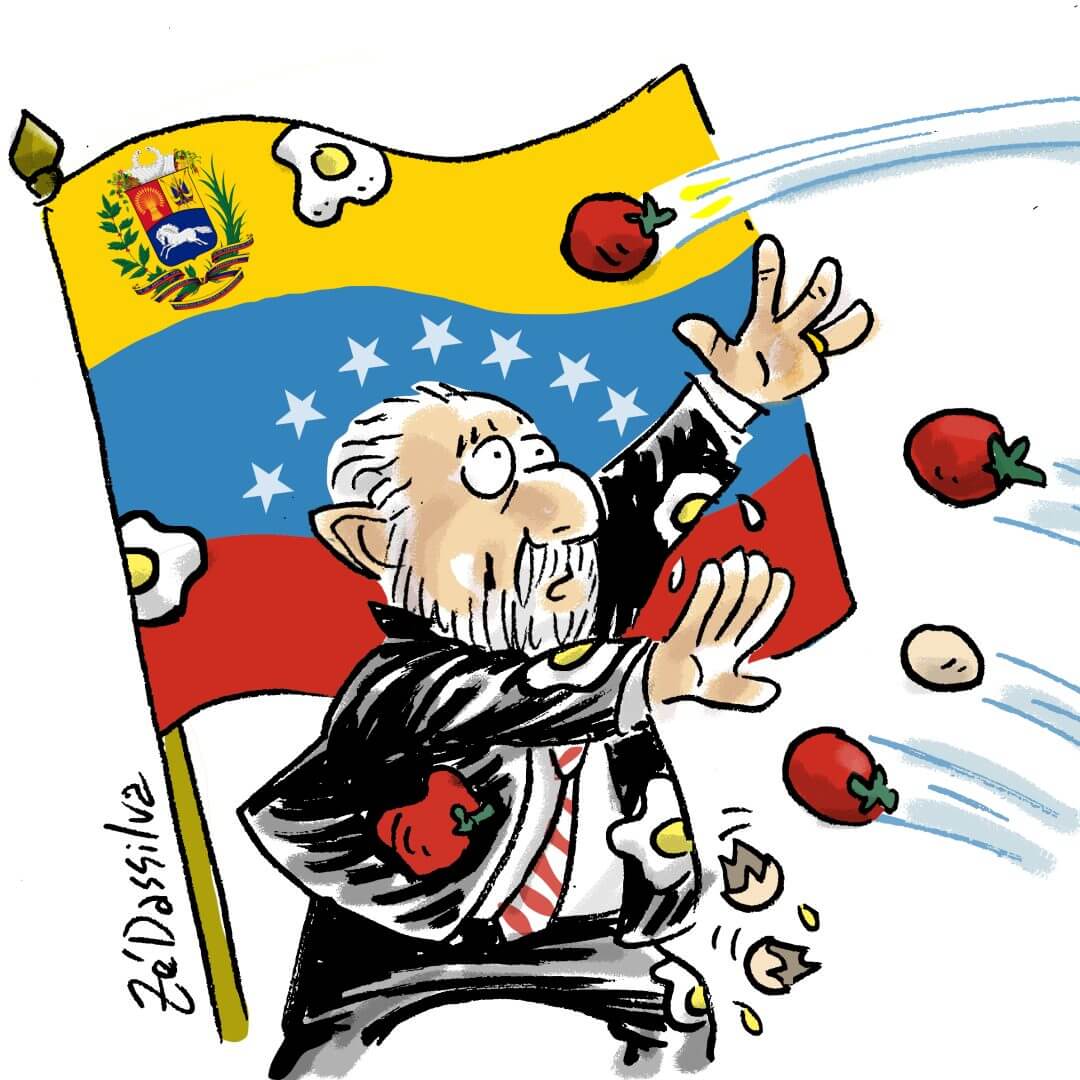 Charge do Zé Dassilva: Defendendo a Venezuela, 31.05.2023